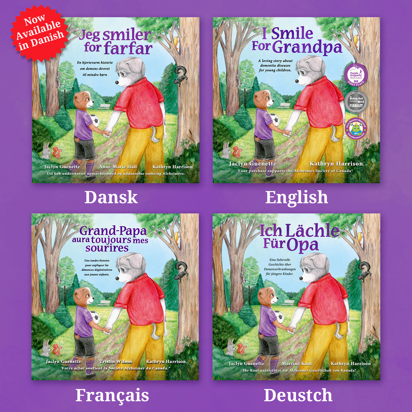 now in danish I Smile for Grandpa children's book